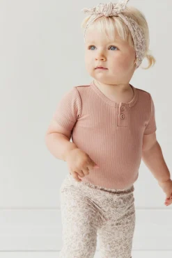Organic Cotton Headband - Ariella Mauve
