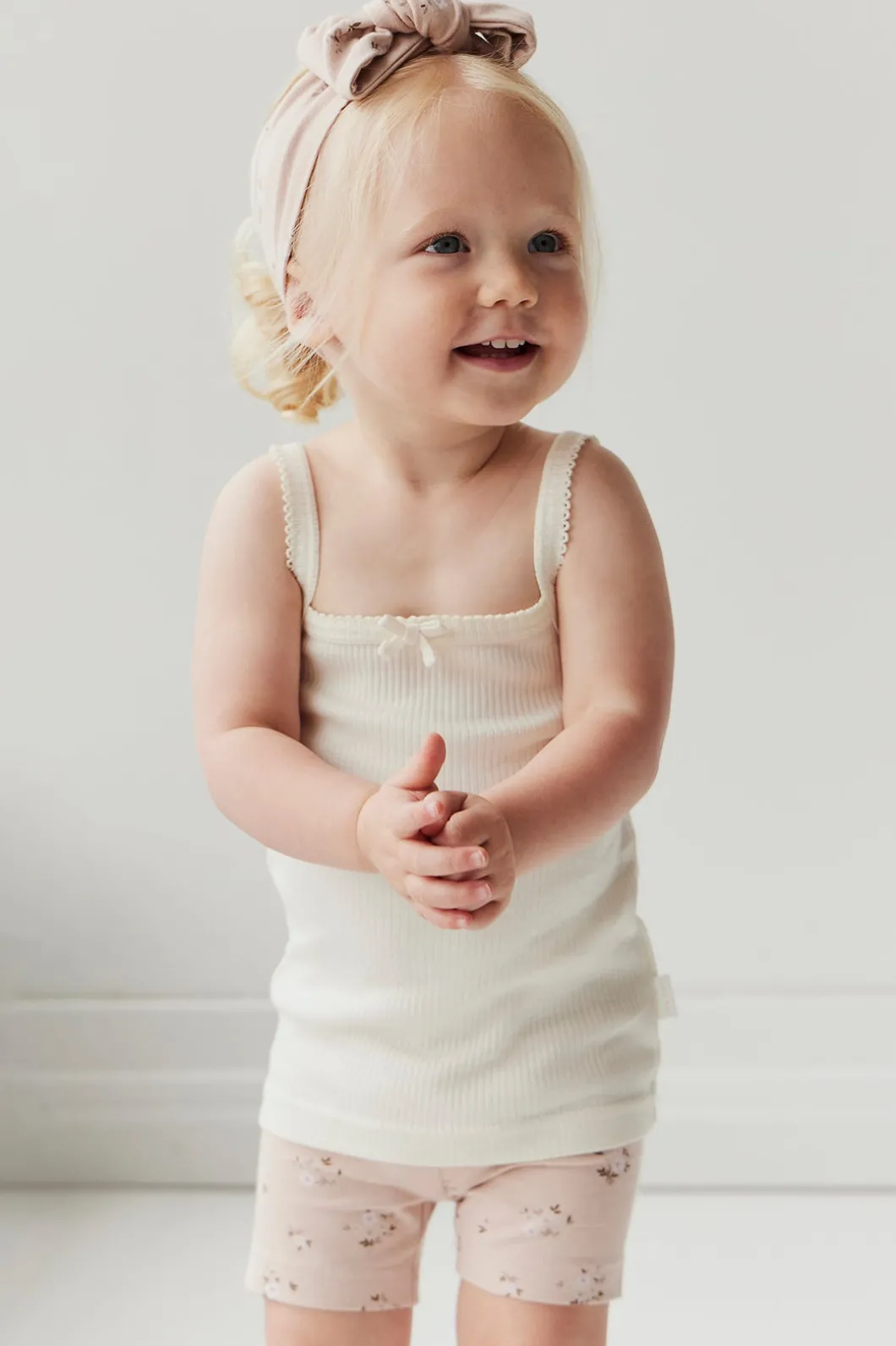 Organic Cotton Headband - Goldie Bouquet Rose