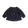 Organic Cotton Heather Blouse - Bouquet De Fleur
