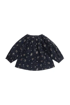 Organic Cotton Heather Blouse - Bouquet De Fleur