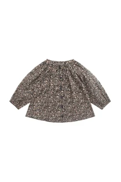 Organic Cotton Heather Blouse - Winter Moonless Night