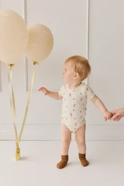 Organic Cotton Hudson Short Sleeve Bodysuit - Le Lapin