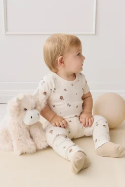 Organic Cotton Hudson Short Sleeve Bodysuit - Le Champignon