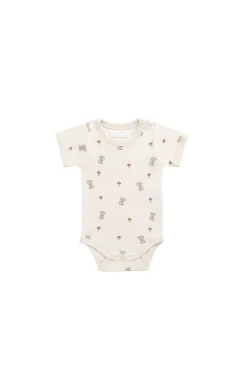 Organic Cotton Hudson Short Sleeve Bodysuit - Le Lapin