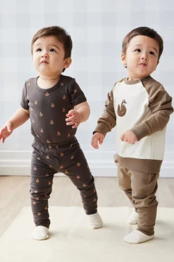 Organic Cotton Hudson Short Sleeve Bodysuit - Fox Cubs Wolf