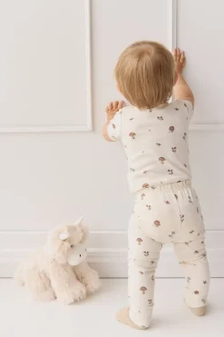 Organic Cotton Hudson Short Sleeve Bodysuit - Le Champignon