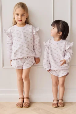 Organic Cotton Ivy Shortie - Rose Floral Pink