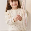 Organic Cotton Ivy Shortie - Simple Flowers Egret