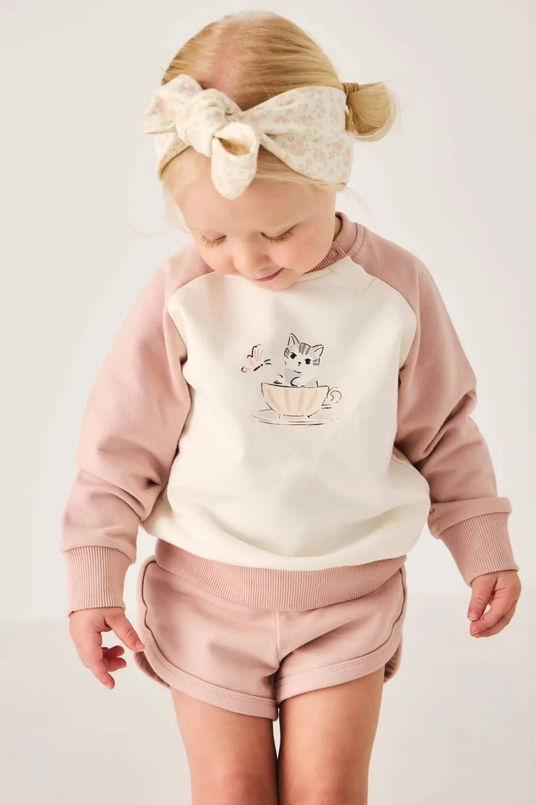 Organic Cotton Ivy Shortie - Dusky Rose