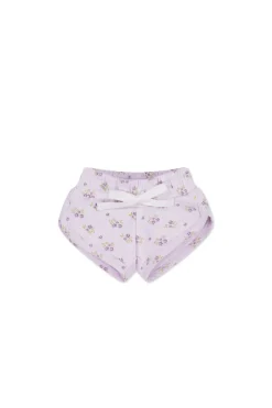Organic Cotton Ivy Shortie - Rose Floral Pink