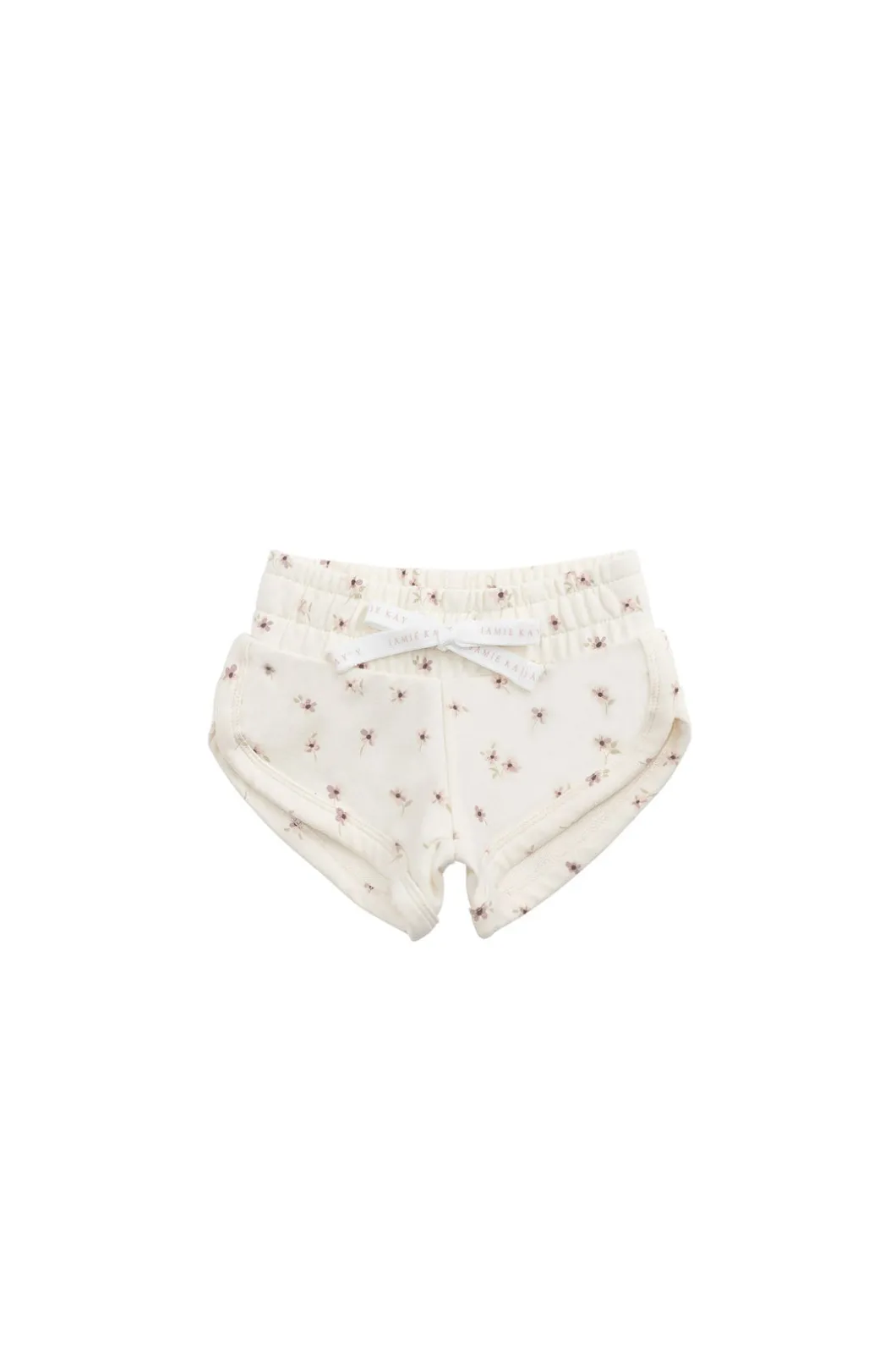 Organic Cotton Ivy Shortie - Simple Flowers Egret