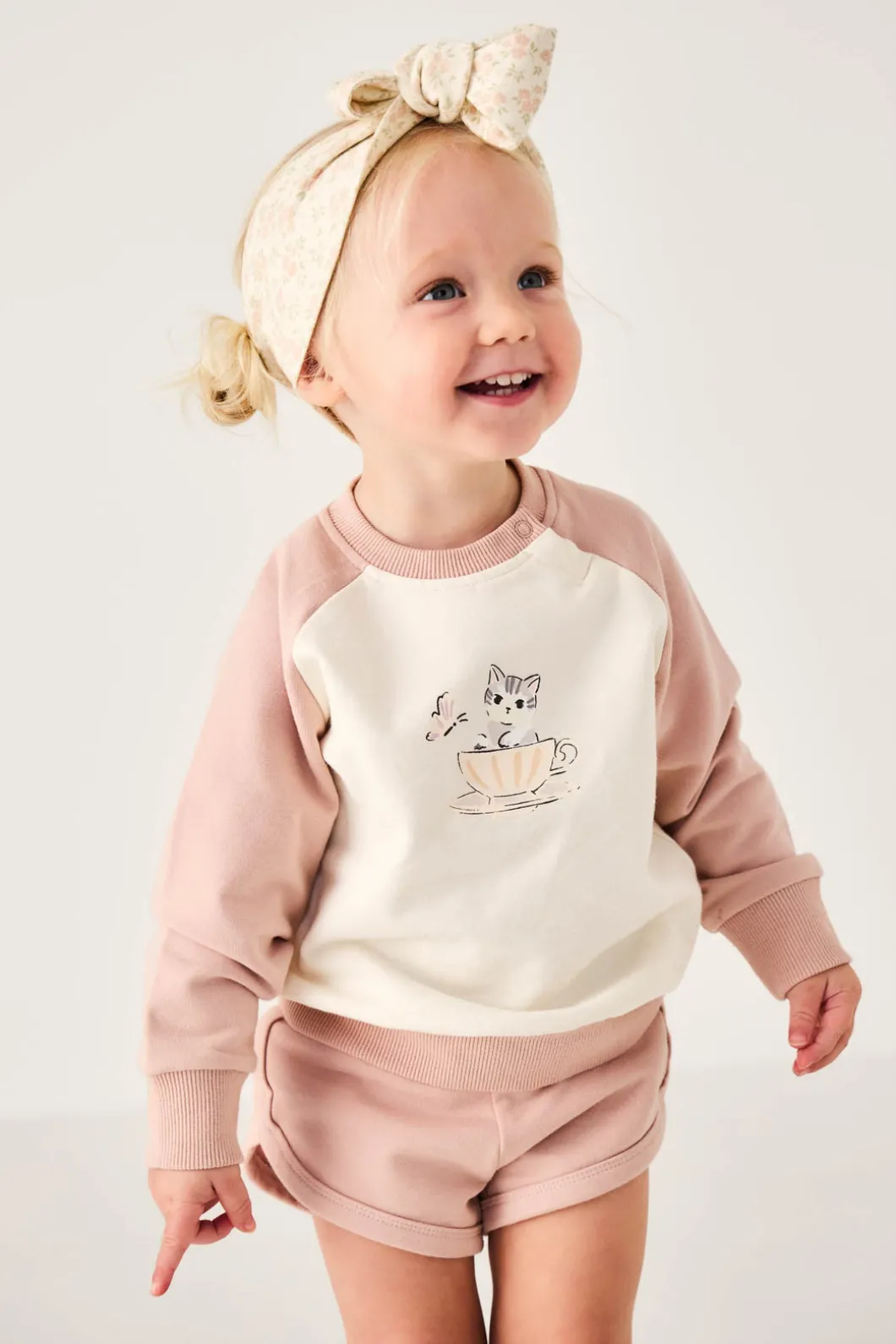 Organic Cotton Ivy Shortie - Dusky Rose