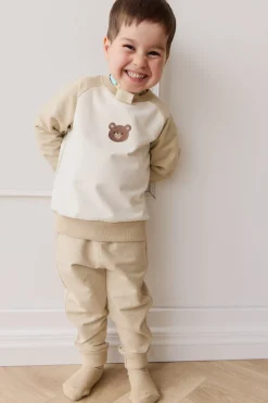 Organic Cotton Jalen Track Pant - Biscuit