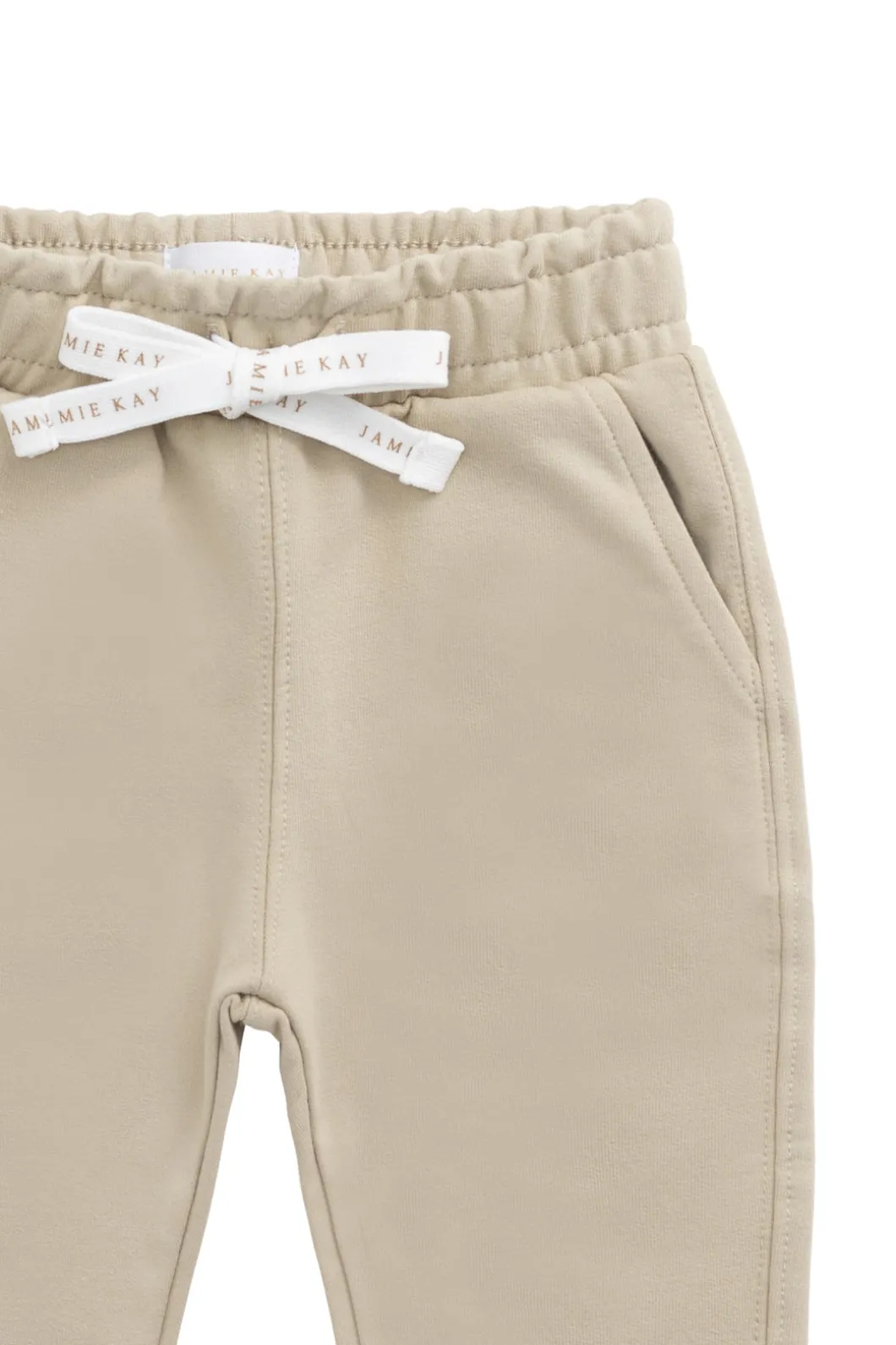 Organic Cotton Jalen Track Pant - Biscuit