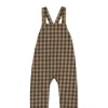 Organic Cotton Kingston Overall - Gingham Shitake