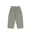Organic Cotton Kingston Pant - Gingham Grape Leaf