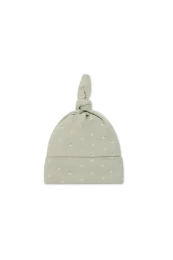Organic Cotton Knot Beanie - Fresh Apples Abbey Stone