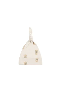 Organic Cotton Knot Beanie - Little Ted