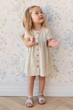 Organic Cotton Lola Dress - Elodie Whisper White