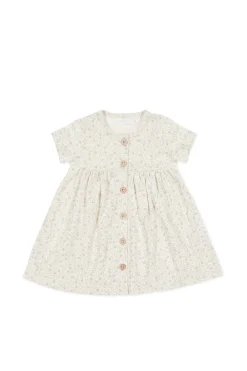Organic Cotton Lola Dress - Elodie Whisper White