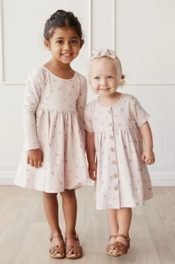 Organic Cotton Lola Dress - Meredith Violet