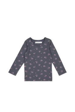 Organic Cotton Long Sleeve Top - Simone Lava