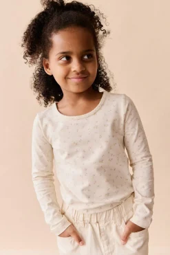 Organic Cotton Long Sleeve Top - Briella Whisper