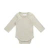 Organic Cotton Long Sleeve Bodysuit - Lulu Honeydew