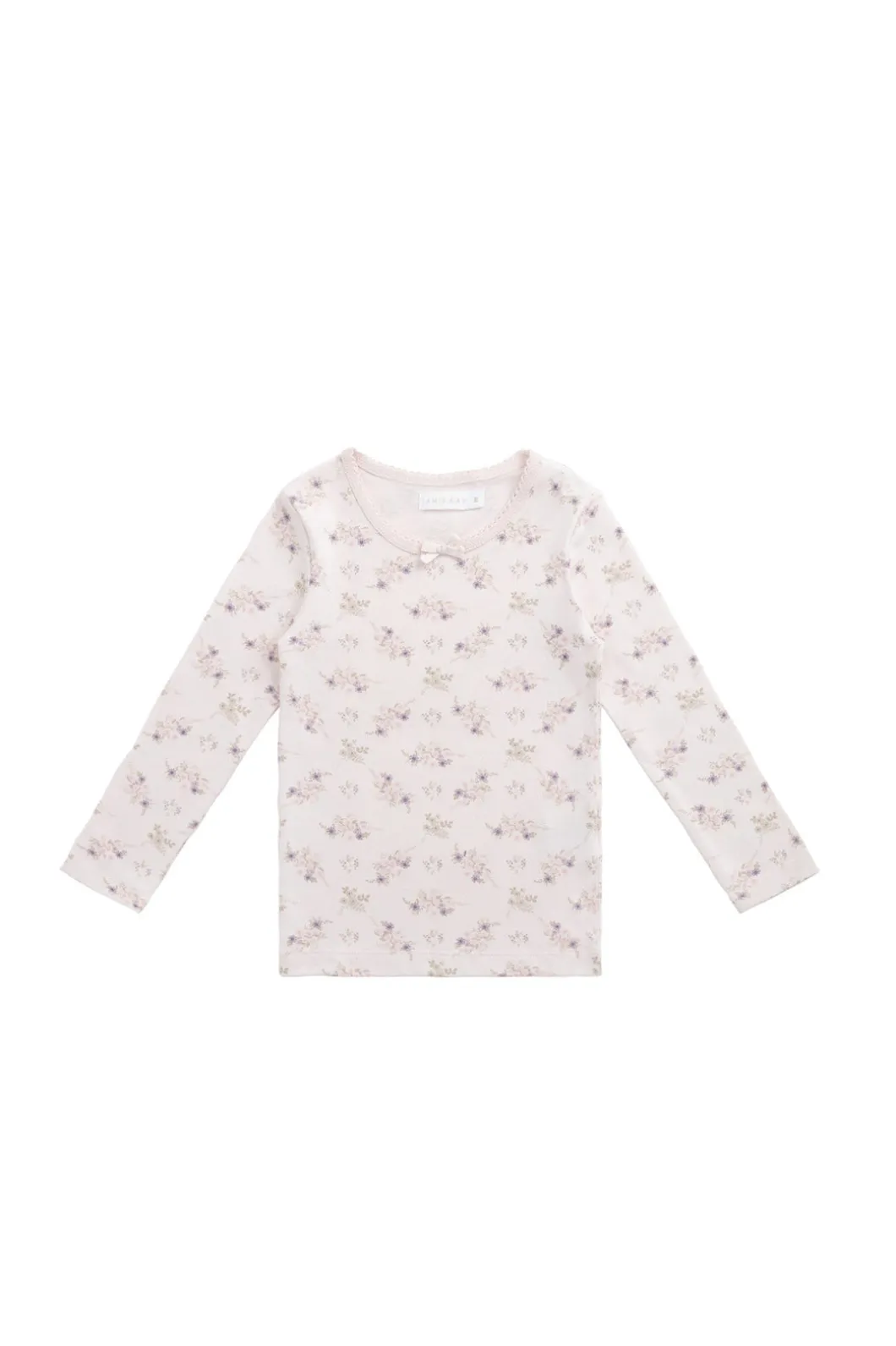 Organic Cotton Long Sleeve Top - Sweet Pea Floral