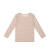 Organic Cotton Long Sleeve Top - Amber Rose