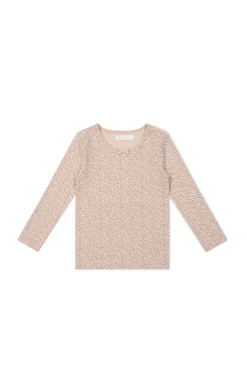 Organic Cotton Long Sleeve Top - Amber Rose