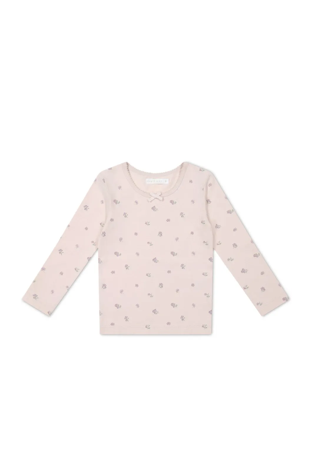 Organic Cotton Long Sleeve Top - Meredith Violet