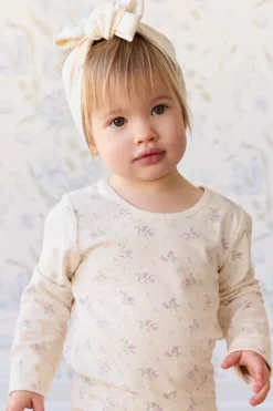 Organic Cotton Long Sleeve Top - Thelma Orchid