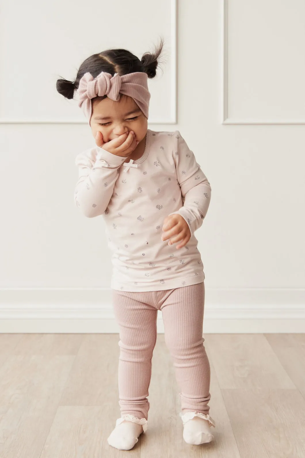 Organic Cotton Long Sleeve Top - Meredith Violet