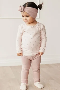 Organic Cotton Long Sleeve Top - Meredith Violet