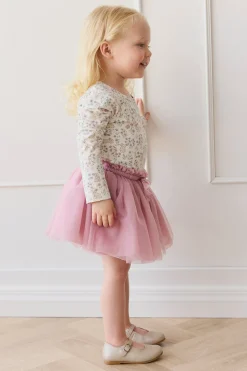 Organic Cotton Long Sleeve Top - Penny's Egg Hunt Parisian Pink