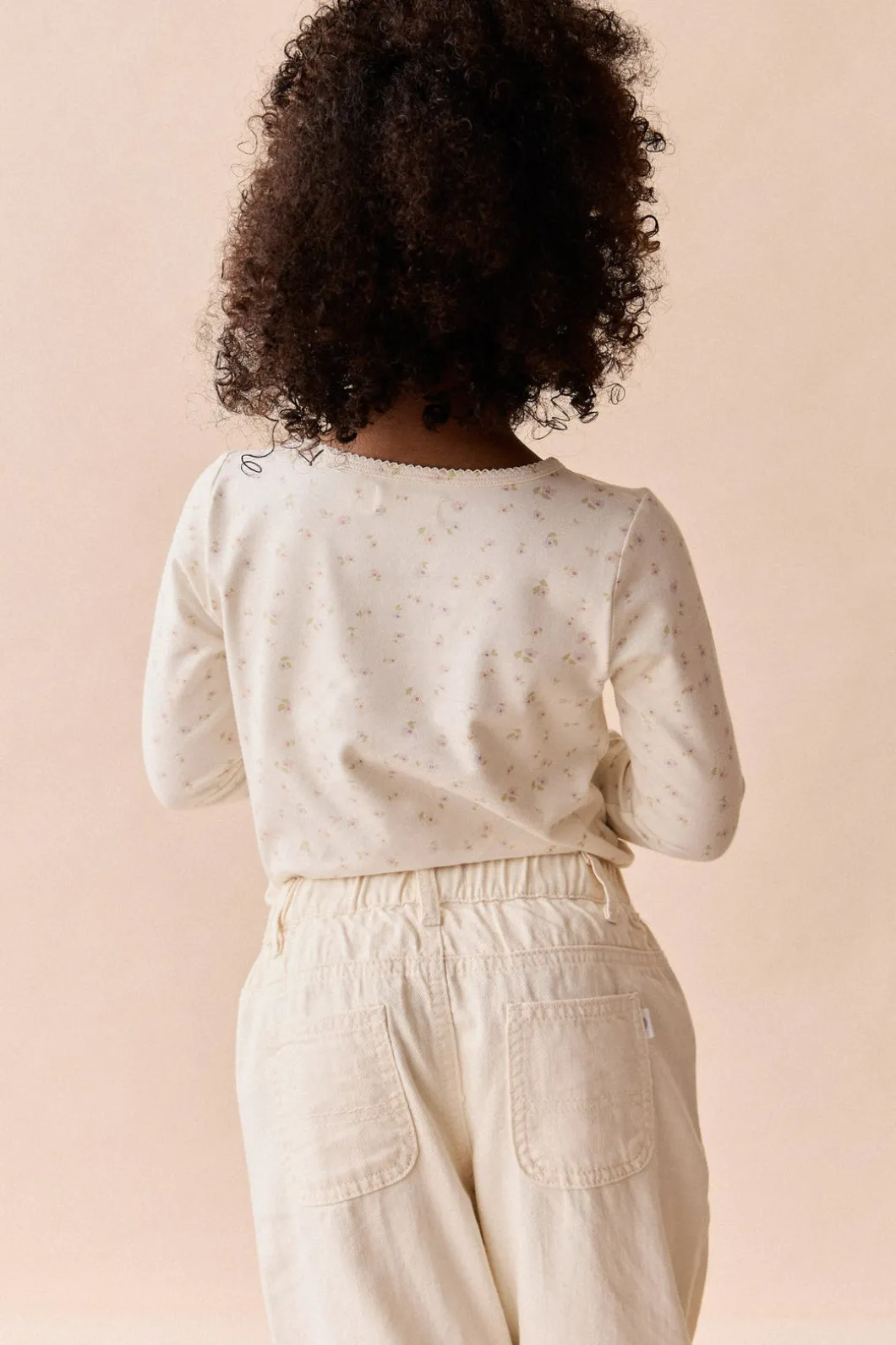 Organic Cotton Long Sleeve Top - Briella Whisper