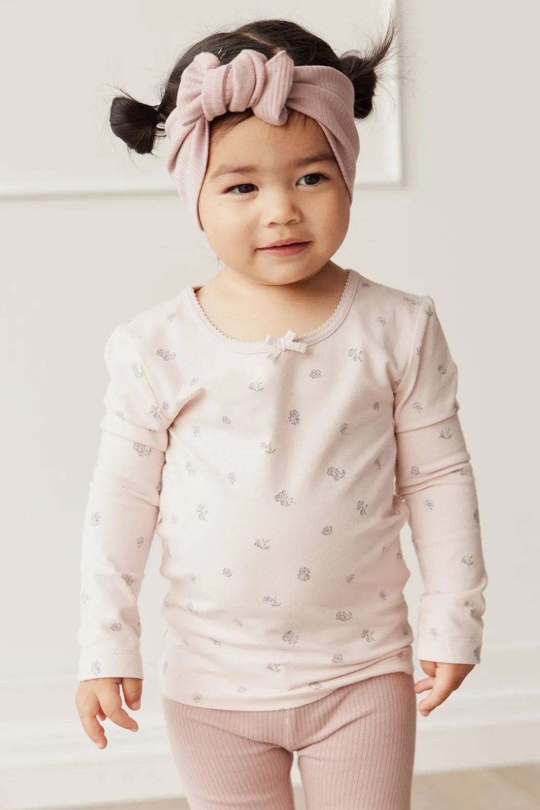 Organic Cotton Long Sleeve Top - Meredith Violet