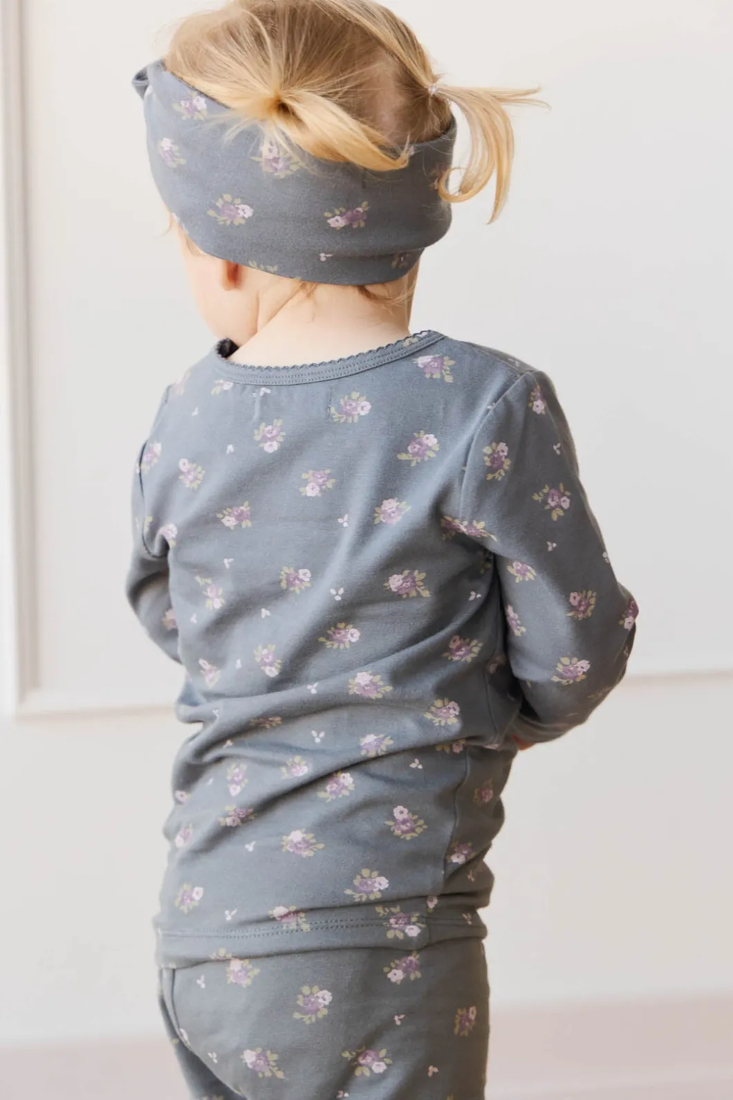 Organic Cotton Long Sleeve Top - Simone Lava