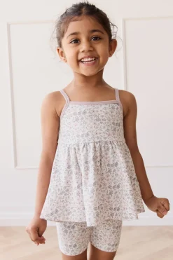 Organic Cotton Maple Singlet - Fifi Lilac