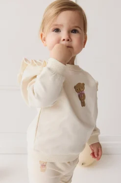 Organic Cotton Maple Sweatshirt - Cloud Little Georgie