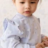 Organic Cotton Maple Sweatshirt - Rose Floral Smoke