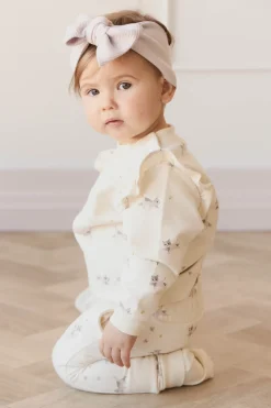 Organic Cotton Maple Sweatshirt - Playful Kittens Whisper White Large