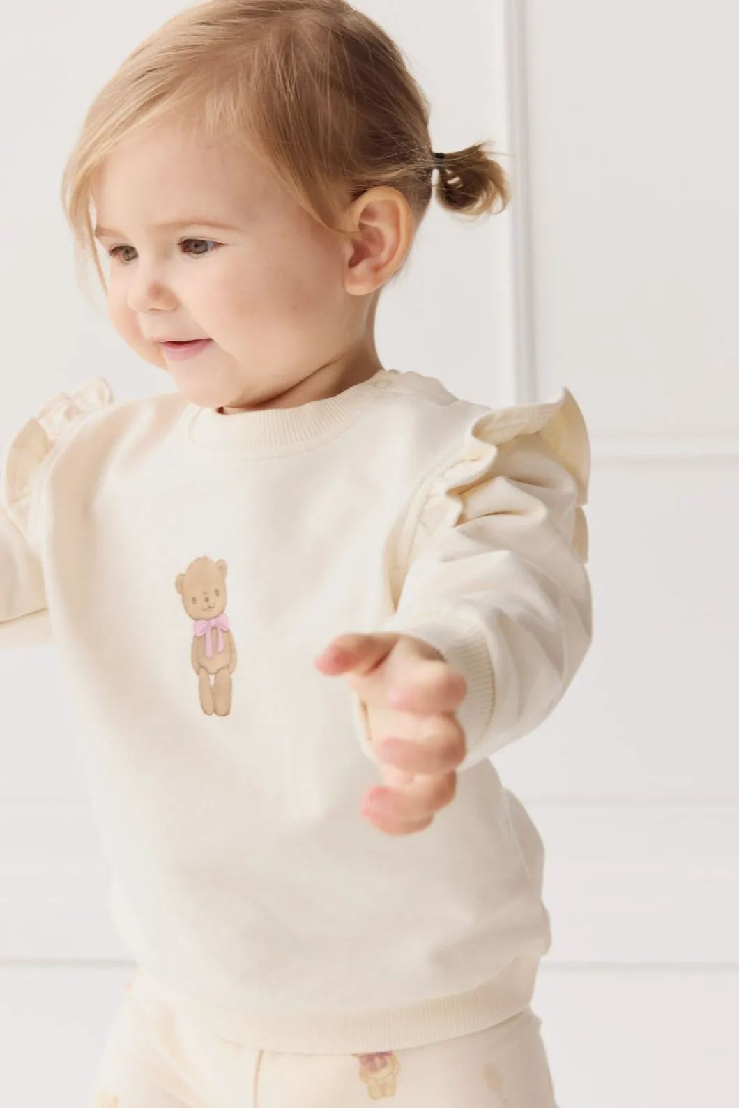 Organic Cotton Maple Sweatshirt - Cloud Little Georgie