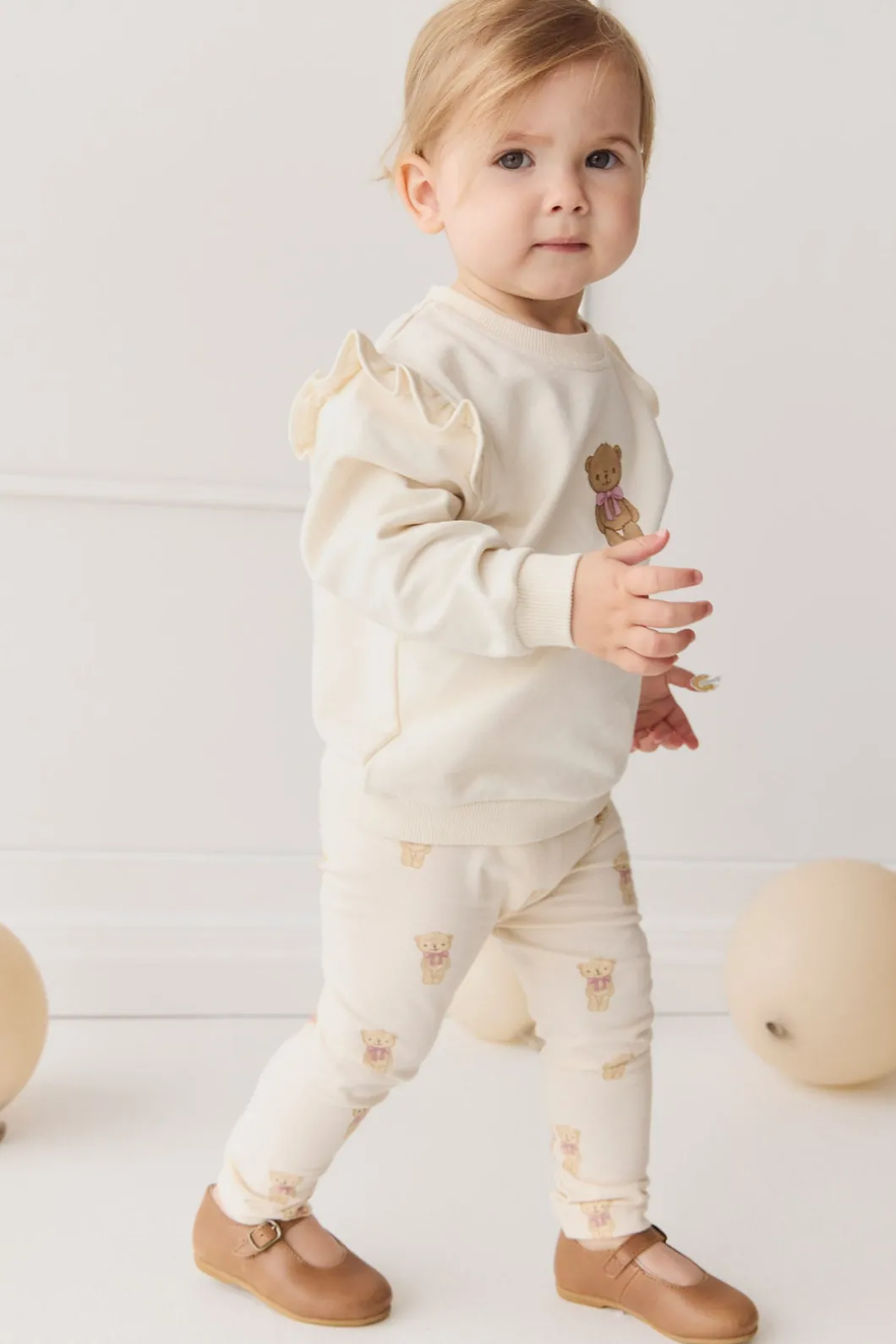 Organic Cotton Maple Sweatshirt - Cloud Little Georgie