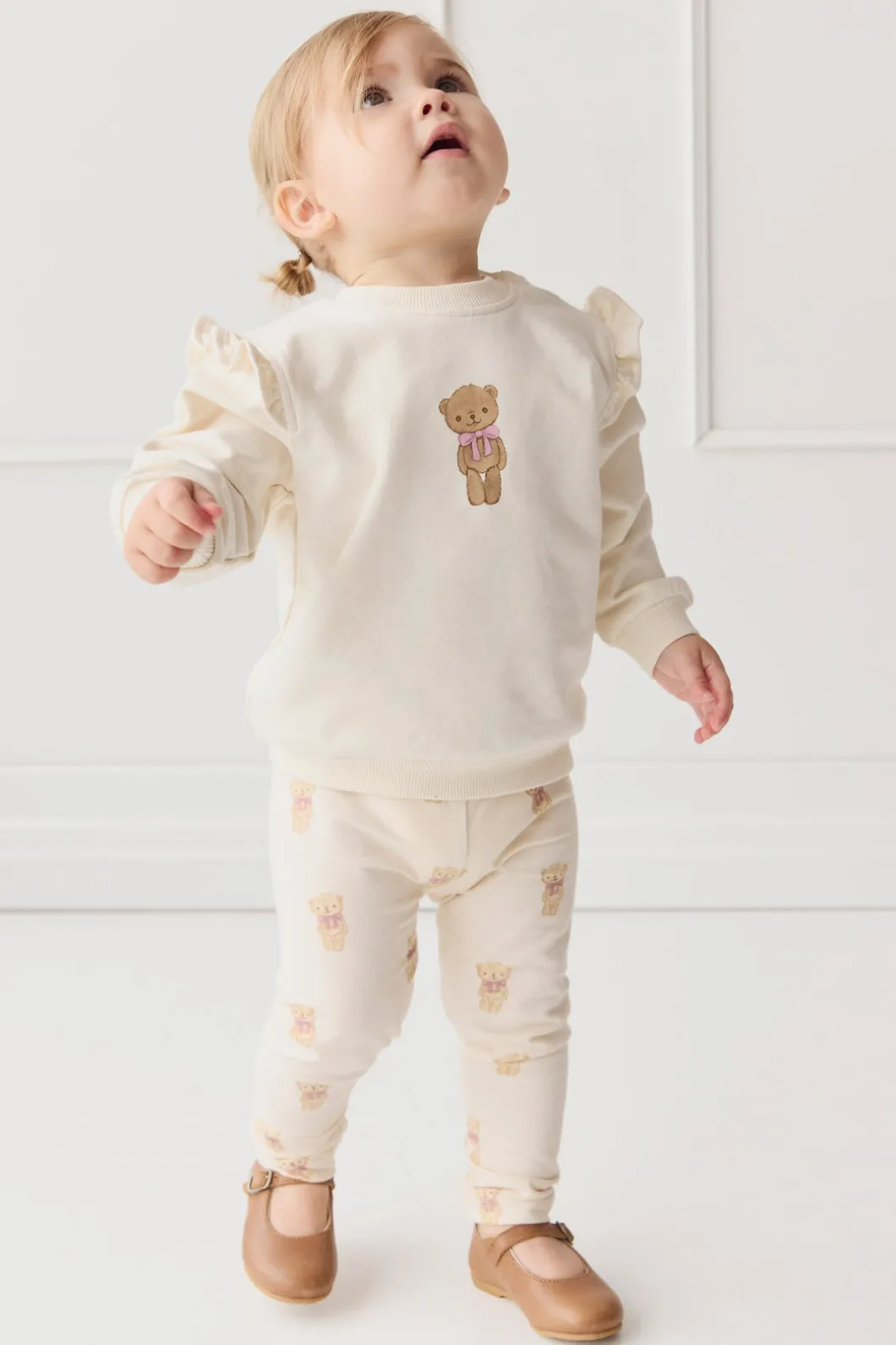 Organic Cotton Maple Sweatshirt - Cloud Little Georgie