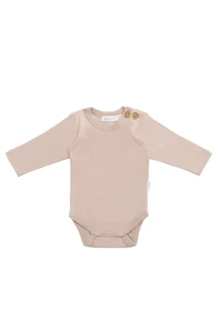 Organic Cotton Marlo Long Sleeve Bodysuit - Blushing Berry
