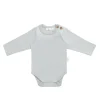 Organic Cotton Marlo Long Sleeve Bodysuit - Mineral