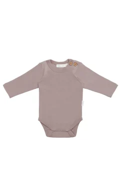 Organic Cotton Marlo Long Sleeve Bodysuit - Softest Mauve