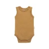 Organic Cotton Marlo Sleeveless Bodysuit - Golden